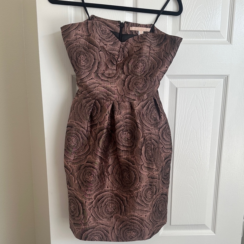 Hutch Black and Pink Textured Dress